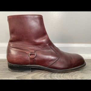 E.T. Wright Vintage Leather Zip Boots Mens Size 9.5